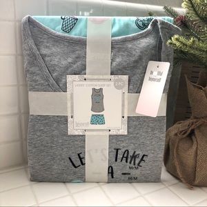 Women’s Be Yourself knit tank & short pajamas set